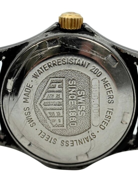 Heuer (Pre-Tag) Ladies 28mm 2000 Series Black PVD Swiss Watch on Leather 956.008 main image 4